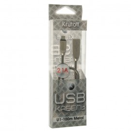 Кабель micro USB Krutoff U1-100M metal
