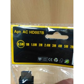Кабель HDMI - HDMI 0.5m с ферритами AC HD007B
