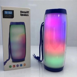 Колонка Bluetooth MP3 LED TG157 черная