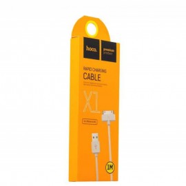 кабель для Apple 30pin (для iphone 4) USB Hoco X1 1m белый
