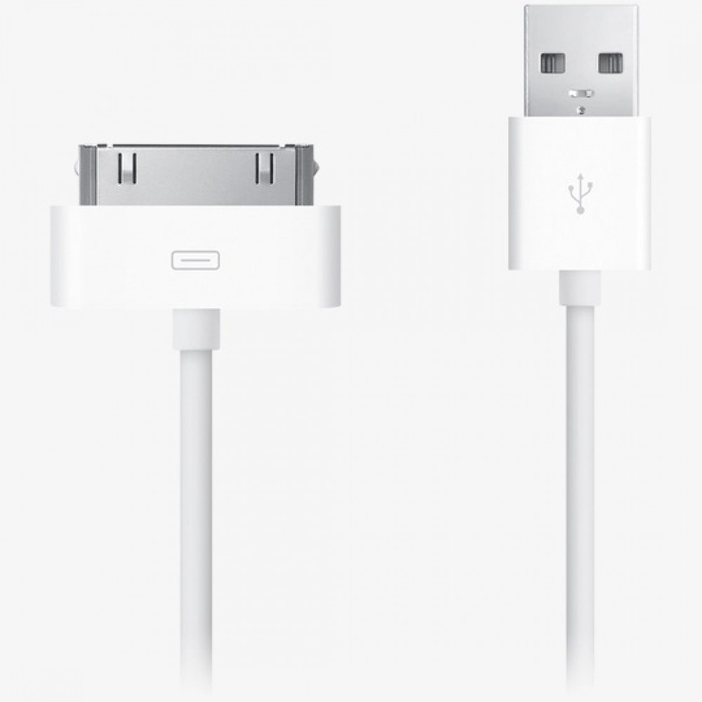 кабель для Apple 30pin (для iphone 4) USB белый