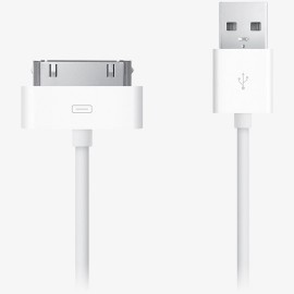 кабель для Apple 30pin (для iphone 4) USB белый