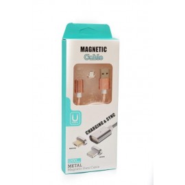 Кабель Micro USB + кабель для Apple lightning Lightning магнит DM-M12
