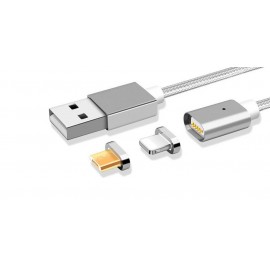 Кабель Micro USB + кабель для Apple lightning Lightning магнит DM-M12