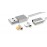 Кабель Micro USB + кабель для Apple lightning Lightning магнит DM-M12