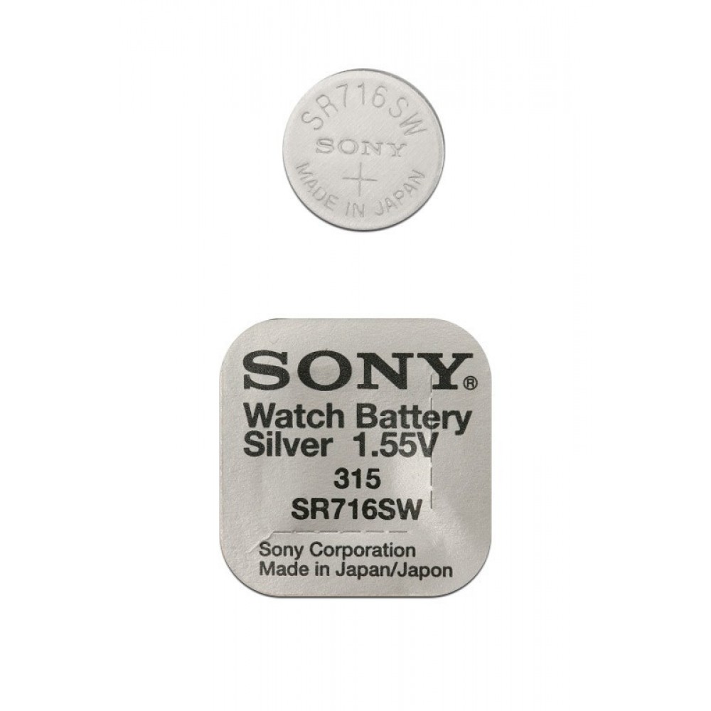 батарейка 315 sr716sw Sony