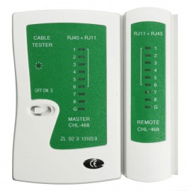 Тестер кабеля и портов LAN телеф RJ45 RJ11 NS-468 SY-468