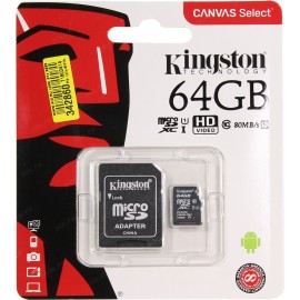 MicroSd 64Gb Kingston UHS-I Canvas Select