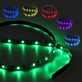 лента LED 5050 RGB бегущ 5m с БП б.у.