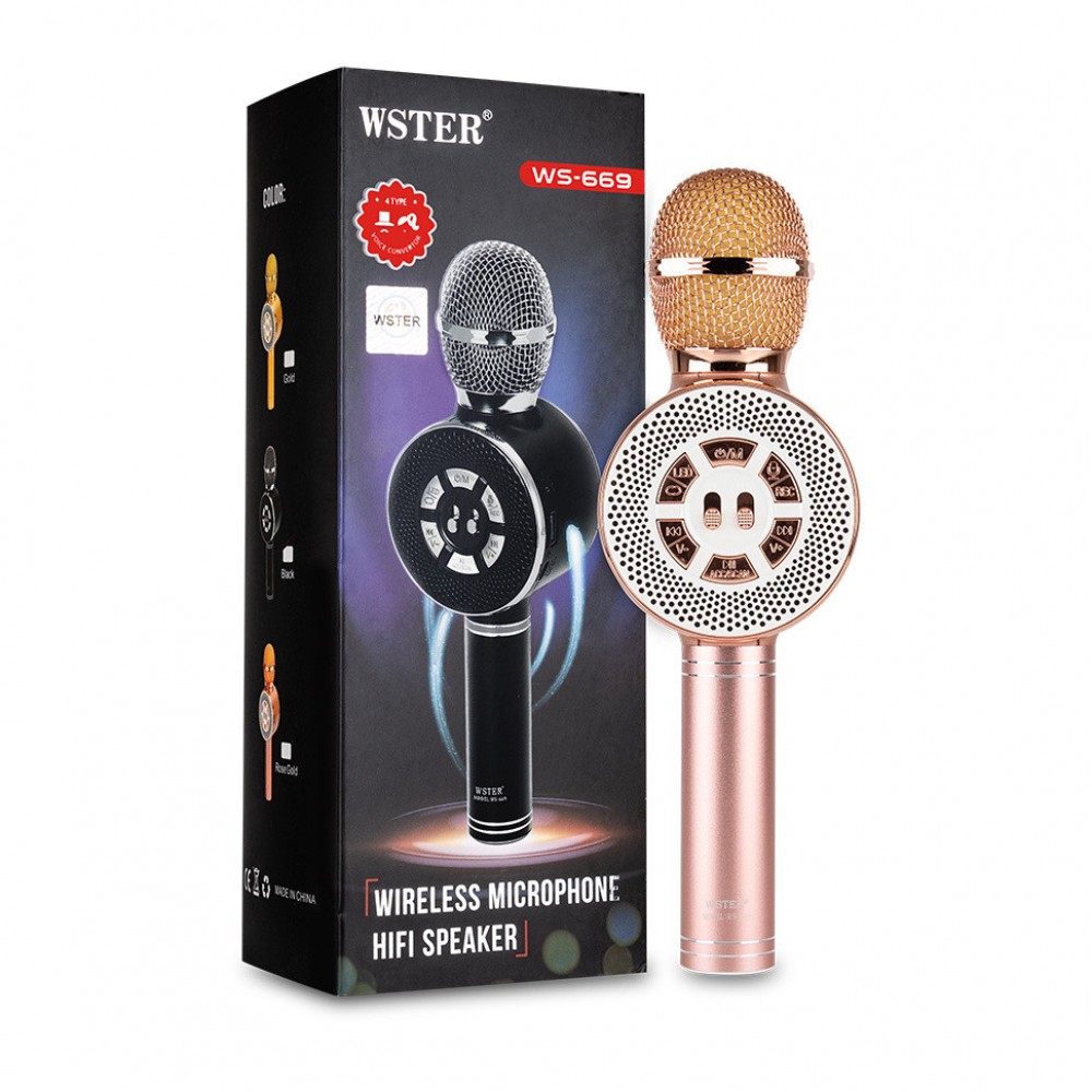 Колонка микрофон Bluetooth Mp3 караоке WS-669