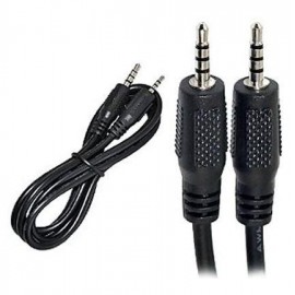 Кабель Aux 3.5-3.5 4pin Detech 1m черный