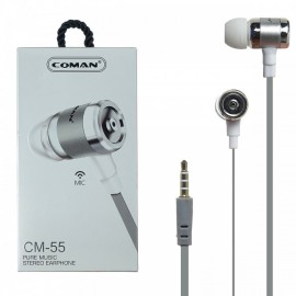 Наушники вакуумные с микрофоном Coman CM-55
