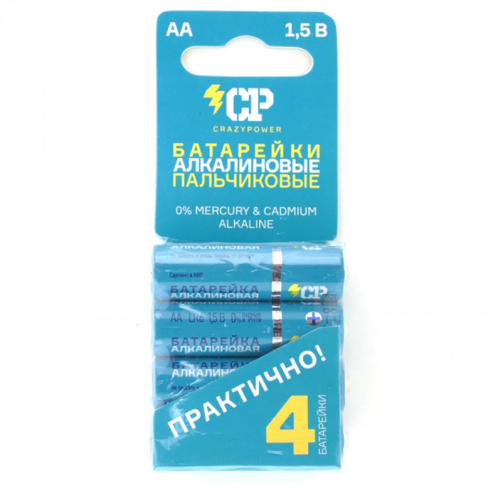 Батарейка AA LR6 Alcaline CP Crazy Power