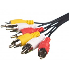 Кабель 3RCA - 3RCA 3m Gold AV12 A376