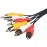 Кабель 3RCA - 3RCA 3m Gold AV12 A376