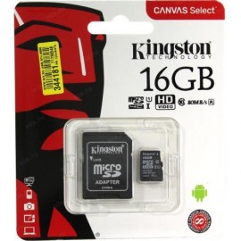 MicroSd 16Gb Kingston UHS-I Canvas Select