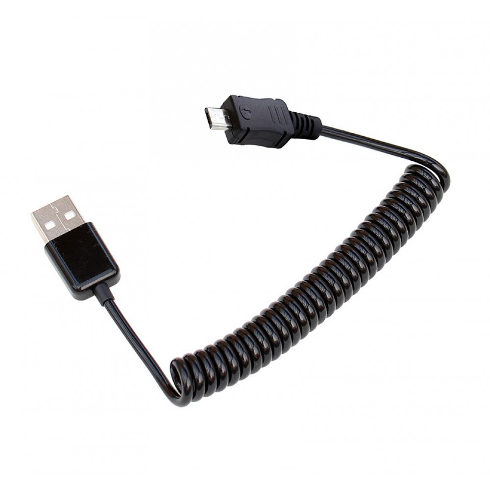 кабель micro usb спираль без упаковки