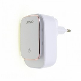 Зарядное сетевое сзу usb 3x LDNIO A3305 3.4A + micro + ночник