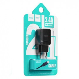 Зарядное сетевое сзу usb Hoco C22A + кабель для Apple lightning
