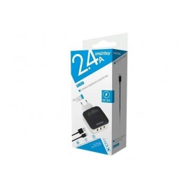 Зарядное сетевое сзу USB 3x Smartbuy Blast SBP-110 QC 3.0 быстрое + micro