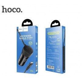 Зарядное автомобильное азу usb 1x Hoco Z21a 3.4A + кабель для Apple lightning