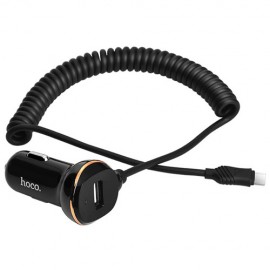 Зарядное автомобильное азу usb 1x Hoco Z14 3.4A + micro