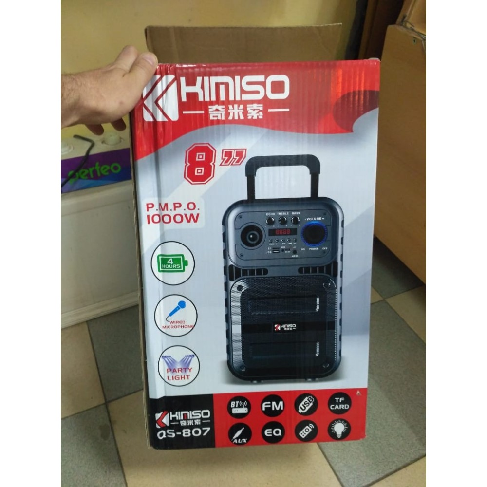 Колонка Bluetooth MP3 FM караоке Kimiso QS-807