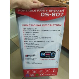 Колонка Bluetooth MP3 FM караоке Kimiso QS-807