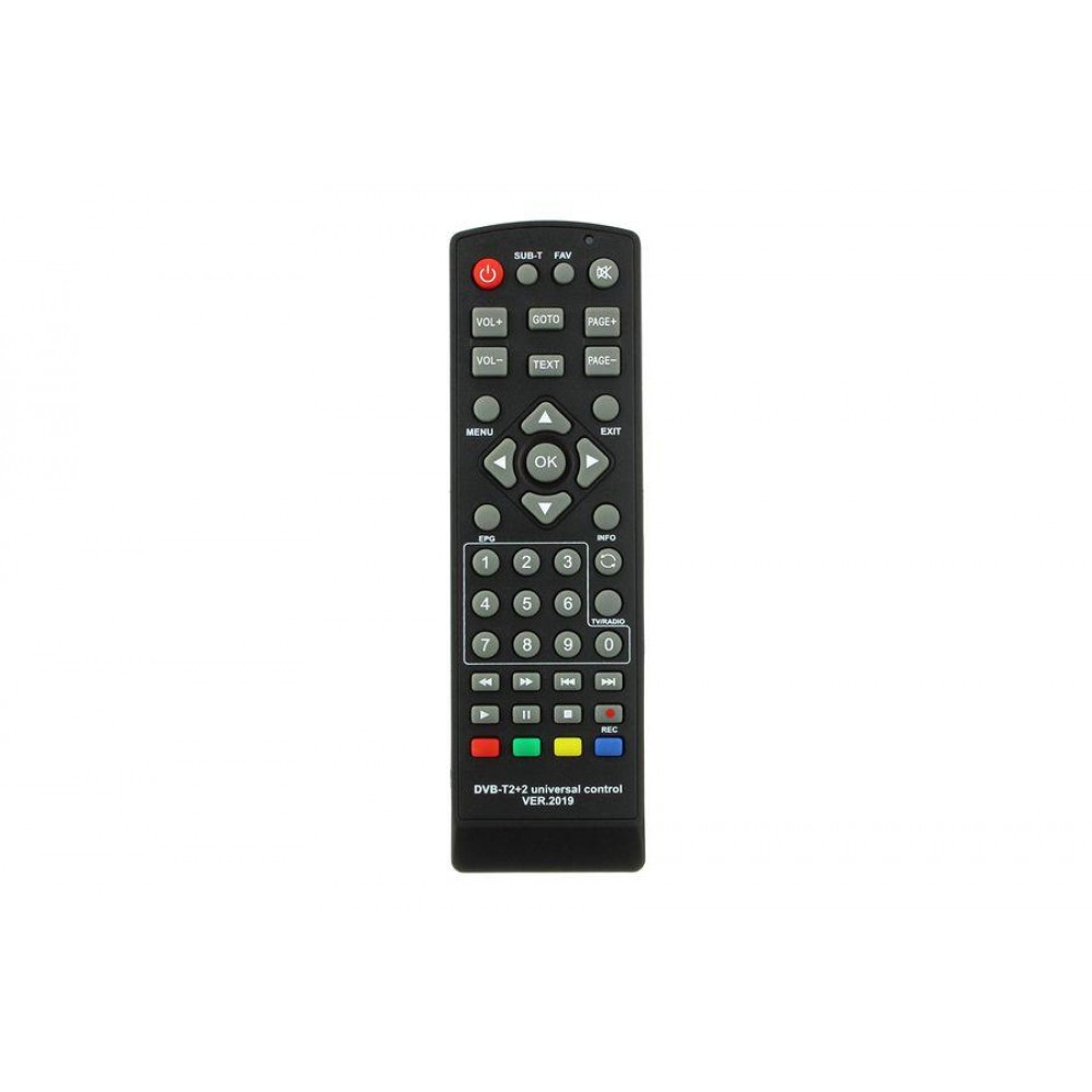 Пульт универсал для T2 тюнеров DVB-T2+TV ver.2019-1 H0036286 H0035843