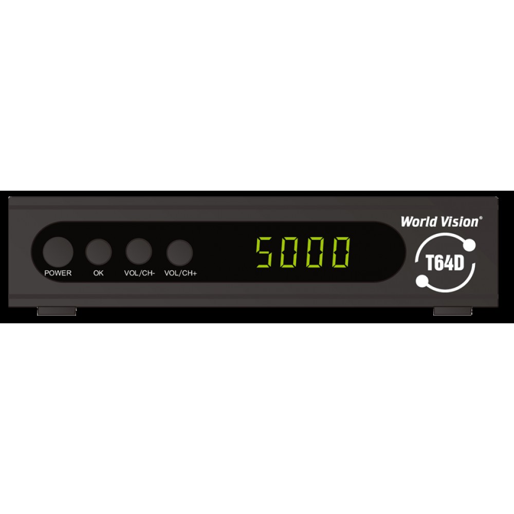Ресивер DVB-T2/C World Vision T64D с кабельным тв и интернет