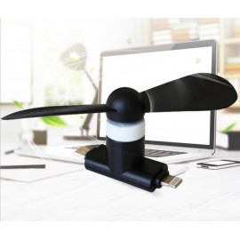 Вентилятор для телефона разъемы Micro usb android/Lightning apple