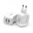 Зарядное сетевое сзу USB 2x Moxom KH-25 + кабель для Apple lightning