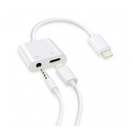 Переходник для Apple lightning - 3.5 гнездо aux+питание Smartbuy A-835-new
