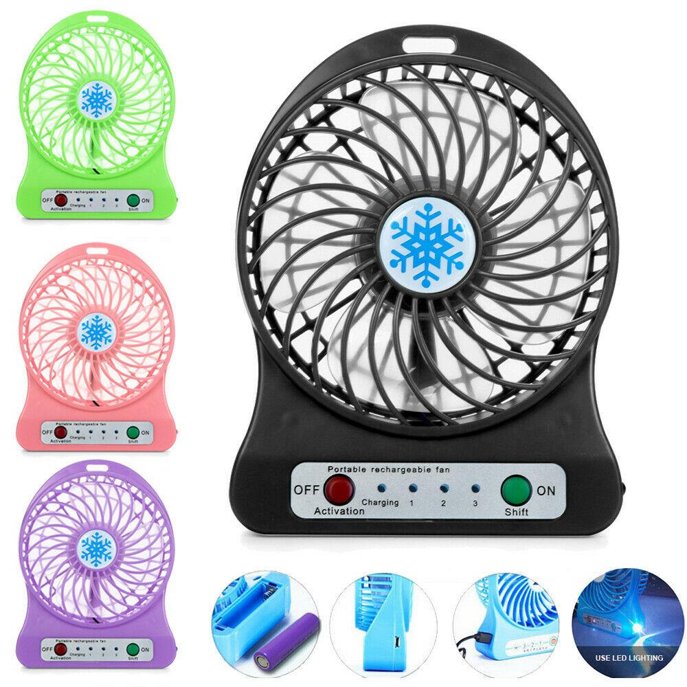 Вентилятор настольный аккумуляторный Portable Rechargeable Fan
