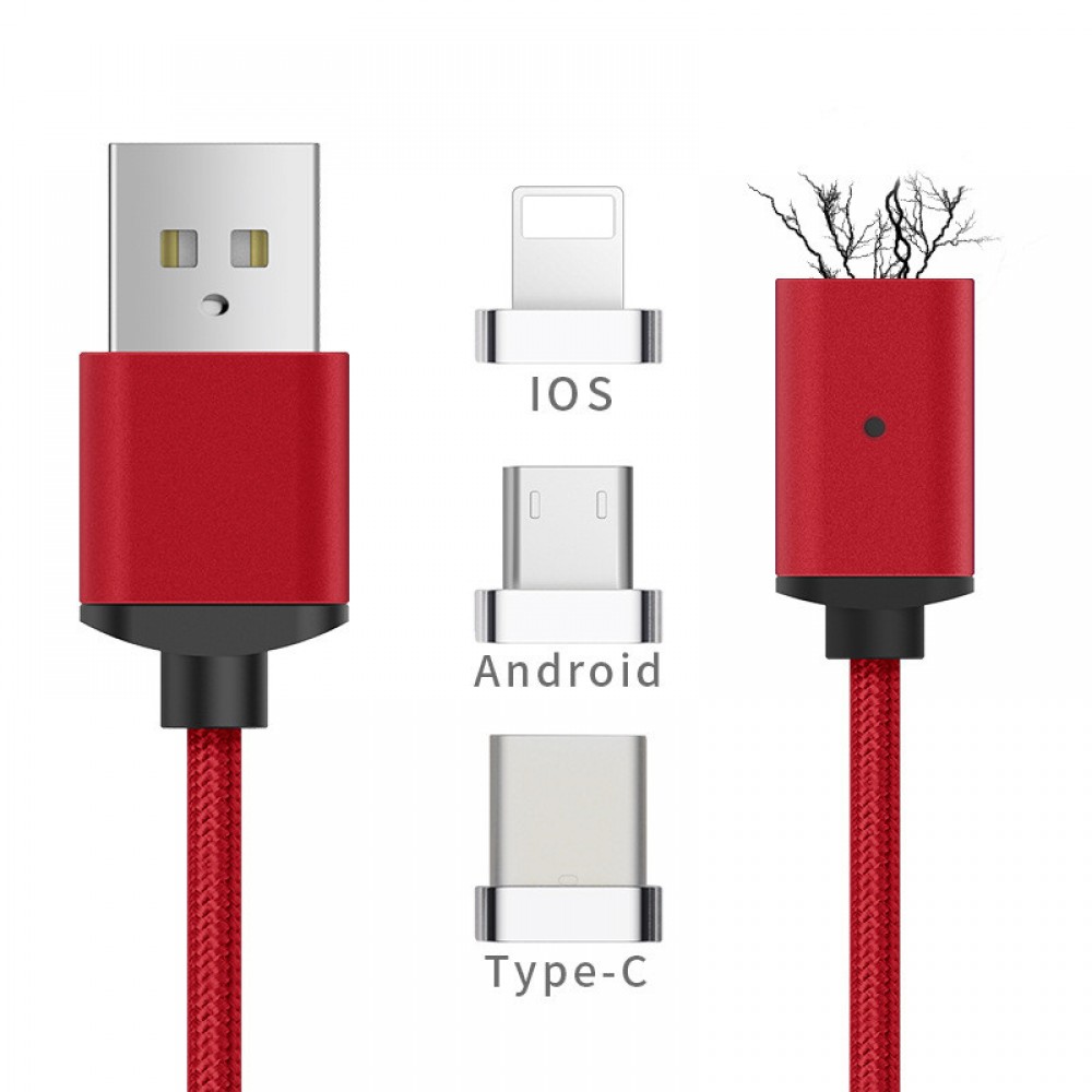 Кабель Micro Type-C Lightning USB магнитный G5 3in1