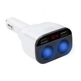 Зарядное автомобильное азу usb 2x Hoco Z28 LCD 3.1A