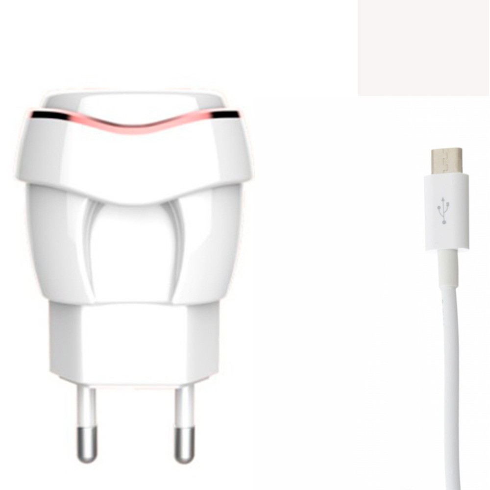 Зарядное сетевое сзу USB 2x Moxom KH-35 + micro