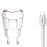 Зарядное сетевое сзу USB 2x Moxom KH-35 + кабель для Apple lightning