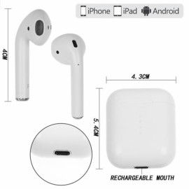 Наушники Bluetooth вкладыши i11 5.0 TWS белая коробка