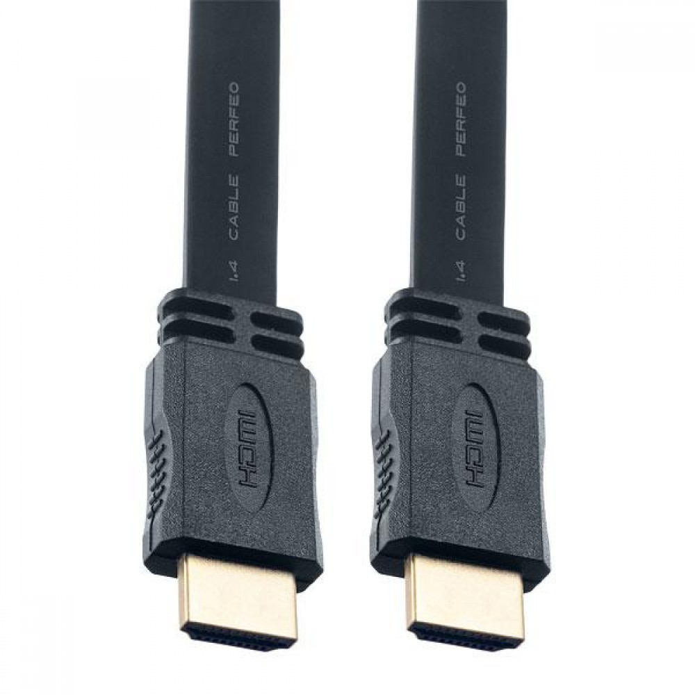 Кабель HDMI - HDMI 1m H1301 Perfeo плоский