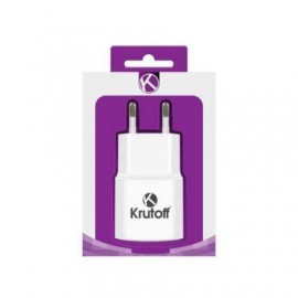 Зарядное сетевое сзу usb 1x Krutoff CH-16 + кабель для Apple lightning