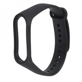 Ремешок силикон для фитнес браслета Miband 3 / 4 черн