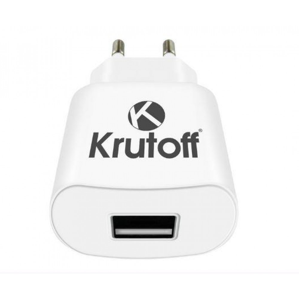 Зарядное сетевое сзу usb 1x Krutoff CH-01
