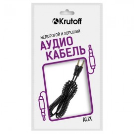 Кабель Aux 3.5-3.5 Krutoff Spiral 1м