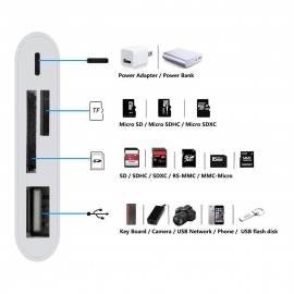 Переходник OTG Lightning для Iphone iPAD 4 в 1 NK108L