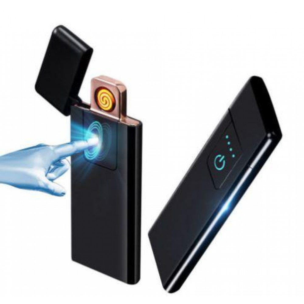 Зажигалка Usb металл Сенсор кнопка + LED