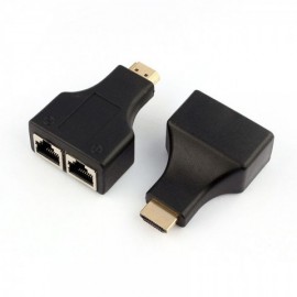 Удлинитель HDMI по витой паре 2x LAN до 30m 1080