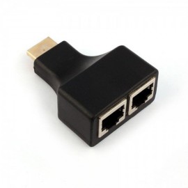 Удлинитель HDMI по витой паре 2x LAN до 30m 1080