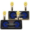 Колонка Bluetooth SDRD MP3 караоке 2 микрофона SD-301 черная