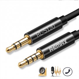 Кабель Aux 3.5-3.5 Remax S120 1.2m с кнопками управления